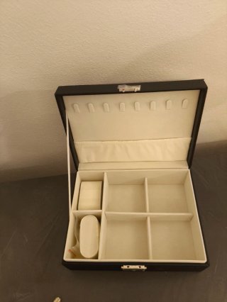 Portagioie grande nero e beige