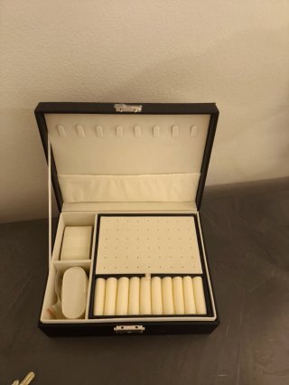 Portagioie grande nero e beige