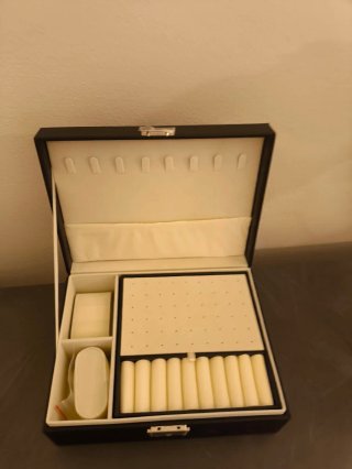 Portagioie grande nero e beige