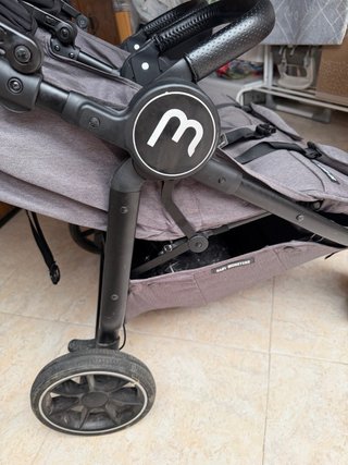 Carro gemelar Baby Monsters gris
