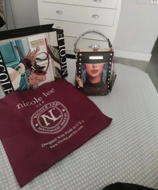 Bolso Nicole Lee Negro Multicolor