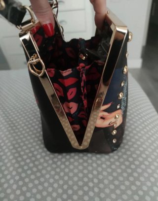 Bolso Nicole Lee Negro Multicolor