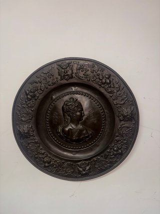 Piatto decorativo bronzo antico