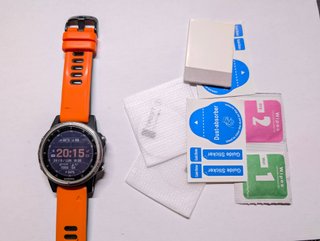 Garmin Fenix 5S Plus Plata + HRM Dual