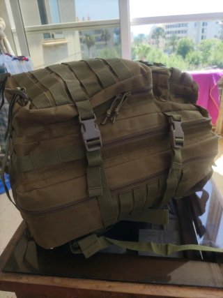 Mochila Táctica Militar Marrón claro / 50 litros /
