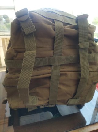Mochila Táctica Militar Marrón claro / 50 litros /