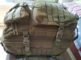 Mochila Táctica Militar Marrón claro / 50 litros /