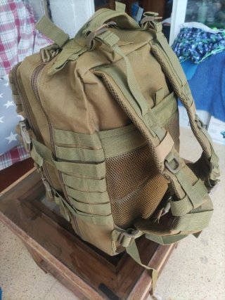Mochila Táctica Militar Marrón claro / 50 litros /