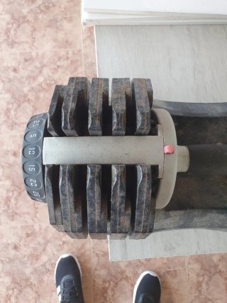 1 Mancuerna ajustable hasta 25kg LEER DESCRIPCIÓN