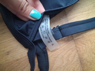 Bikini negro talla XL