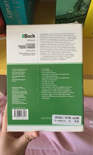 Il Boch minore dizionario francese-italiano, it...