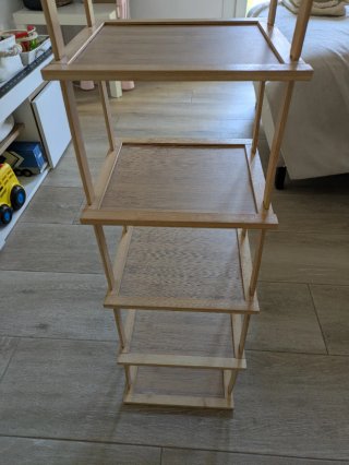 Scaffale/scarpiera smontabile a 6 livelli