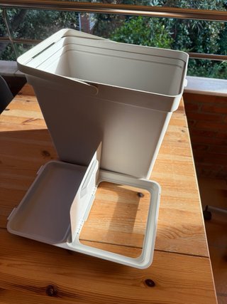 Cubo Reciclaje Basura Con Tapa IKEA HALLBAR 10L