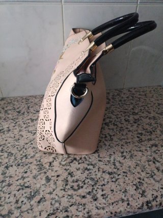 Bolso Rosa con estampado de Flores para mujeres.