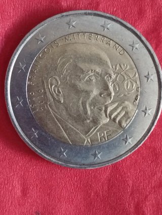 Moneda 2 Euros François Mitterrand 2016