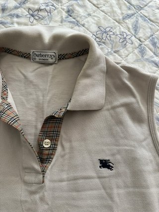 Polo sin mangas Burberry beige