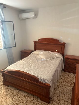 Cabecero y base cama madera