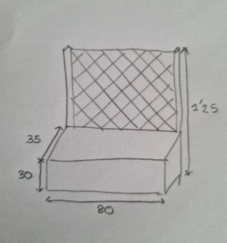 Maceta de madera con celosía