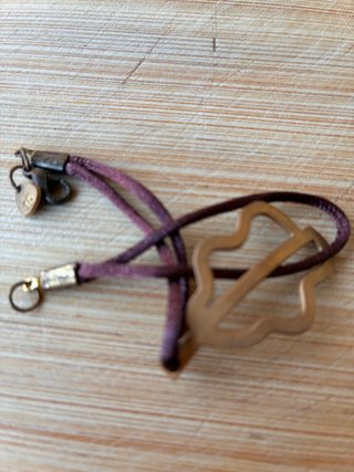 Pulsera Latón y Algodón