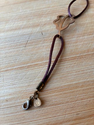 Pulsera Latón y Algodón