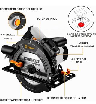 Sierra Circular DEKO 1400W DKPCCSJ140C1