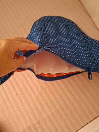 Cojín y funda para trona estampado