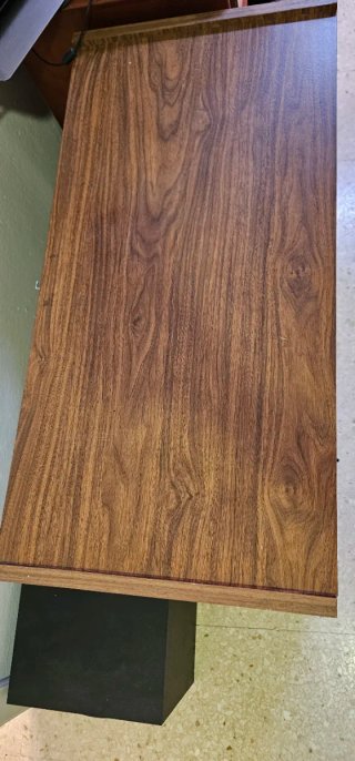 Mueble TV madera y cristal
