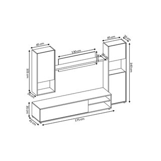 ¡NUEVO! Mueble de salón Yuri 4 modulos