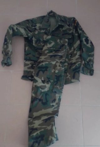 Antiguo Uniforme Ejército Español Camuflaje