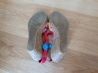 Sandalias Kaola Cuña Piel Multicolor