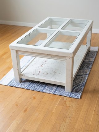 Mesa centro vintage estilo ventana