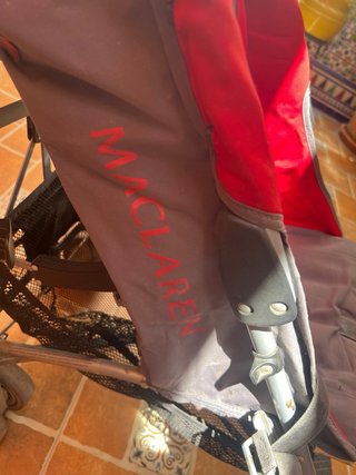 Carrito Bebé Maclaren Rojo/Gris