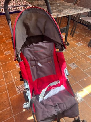 Carrito Bebé Maclaren Rojo/Gris
