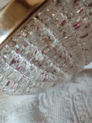 Lámpara plafón vintage cristal lágrimas
