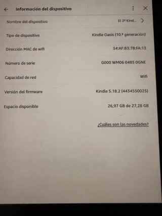 Amazon Kindle Oasis - Gris
