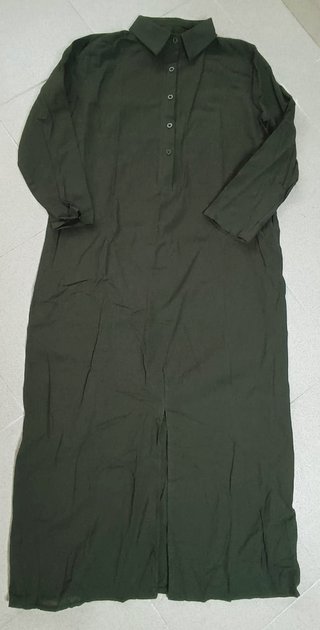 Vestido largo verde militar Talla M