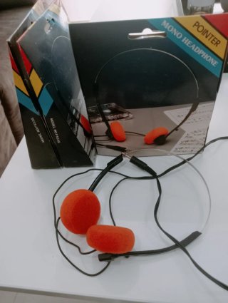 Auriculares Mono Vintage Años 80 Caja Original