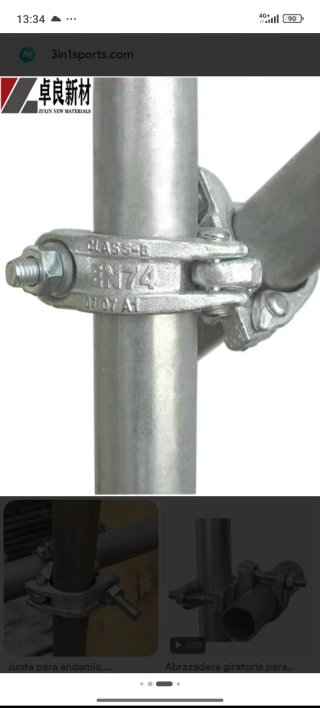 Abrazadera para andamios y tubos 42-48 Alquiler