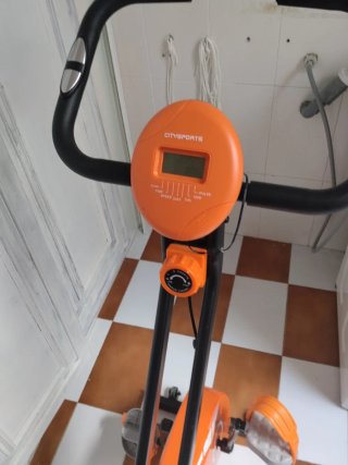 Bicicleta Estática Naranja