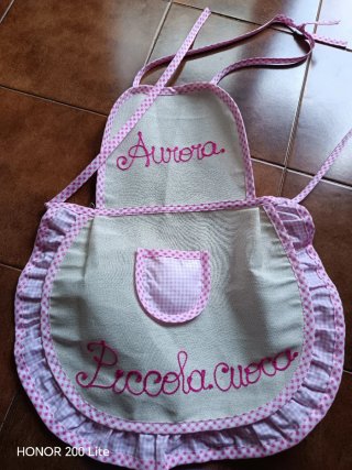 Grembiule bimba personalizzato Aurora