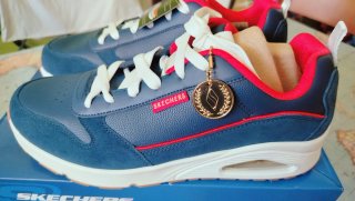 Skechers Zapatillas Deportivas Azul/Rojo, blanco