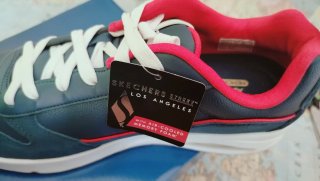 Skechers Zapatillas Deportivas Azul/Rojo, blanco