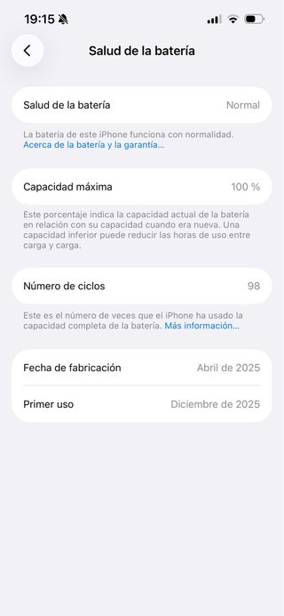 Cambio Iphone 16E Blanco 128GB