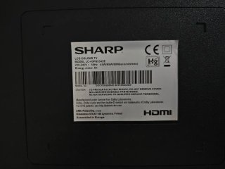 Televisión Sharp Negra
