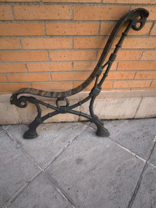 Patas de banco de hierro forjado