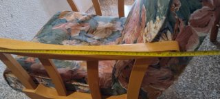 Sillón mecedora vintage floral