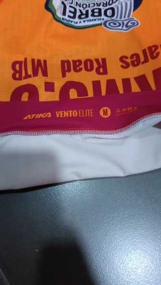 Maillot Ciclismo Atika Naranja/Burdeos Talla M