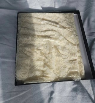 Mantilla Madrina Manola Beige 220x100cm
