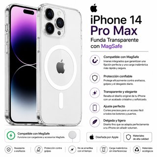 Fodere trasparenti per iPhone 14 Plus/Pro/Pro Max