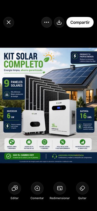 Kit Solar Completo 9 Paneles